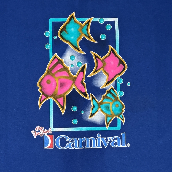 90s Carnival Single Stitch T-shirt New with Tag - Picture 2 of 4